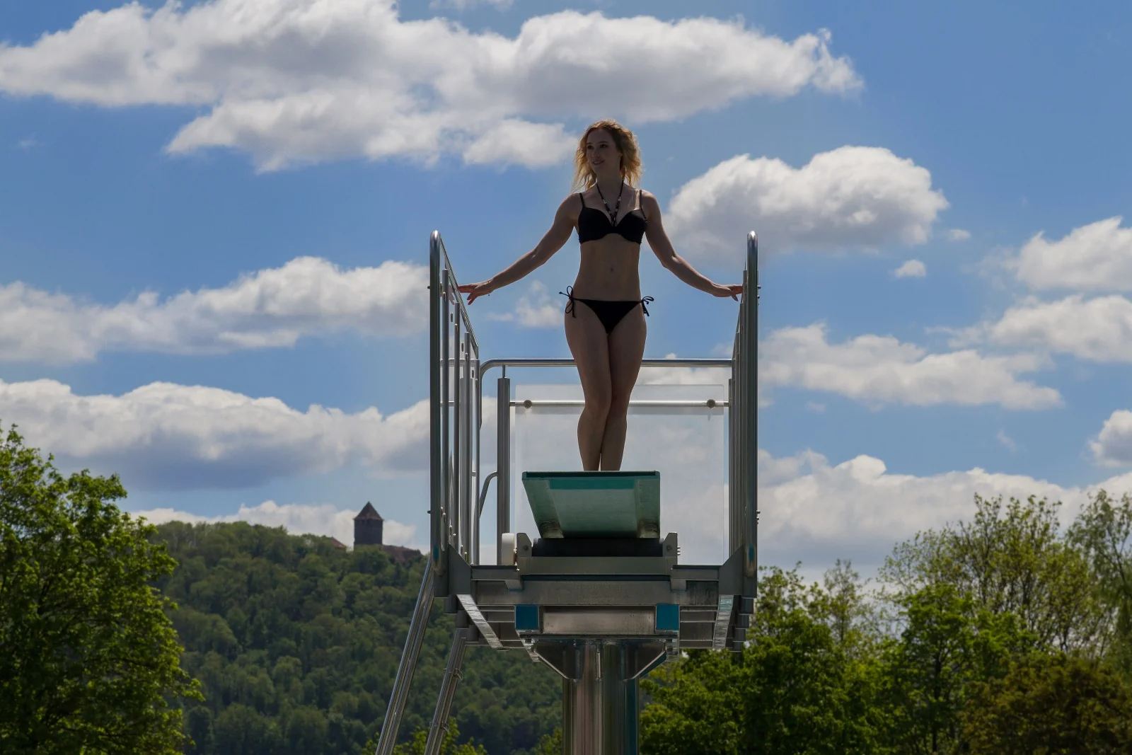 Sommermoment im Mineralfreibad Oberes Bottwartal